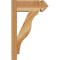 Ekena Millwork Funston Arts & Crafts Rough Sawn Outlooker, Western Red Cedar, 6"W x 14"D x 22"H OUT06X14X22FST03RWR - alternate 4